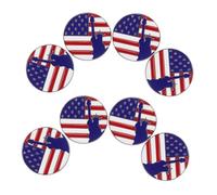 LRXIYODE 8pièces Lot De Broches Patriotiques Drapeau Américain Et Statue Liberté Pour Jour Souvenir Épingles De Métal Émaillé