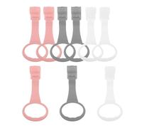 LRXIYODE 9 Pièces Anneau de Tirage pour Parc Bébé en Plastique Portable, Support Facile pour Apprendre à Se Tenir Debout, Accessoire pour Activités Quotidiennes et Étapes de Développement