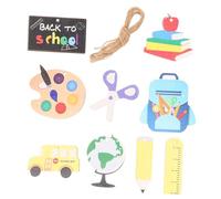 LRXIYODE 9 Pièces Bannières Décoratives pour Salle de Classe Suspensions Colorées pour Fête de Rentrée Scolaire Accessoires Festifs avec Impression Vive pour Décoration Intérieure et