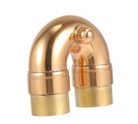 LRXIYODE Accessoire de Trompette Coude Courbé Laiton Doré Petit Coude pour Instrument à Vent Pratique et Cadeau pour Musicien