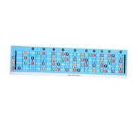 LRXIYODE Affiche Basse Électrique avec Tableau de Gammes et Harmonies pour Apprentissage Accessoire Pratique pour Débutants Guitare Basse et Résistant