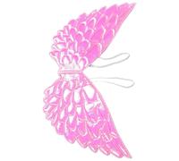 LRXIYODE Ailes de Fée Rose Clair pour Fille, Ailes D’hirondelle Légères avec Bretelles Réglables, Accessoire Costume Princesse pour Anniversaire et Noël, Ensemble Déguisement Ange