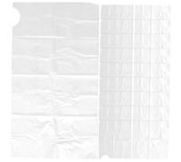 LRXIYODE Attrape-barbe Jetable En Plastique Transparent 20 Pièces Lot Tablier à Barbe Protège-éviers Trou Pratique Pour Rasage Salle De Bain Nettoyage Facile Homme