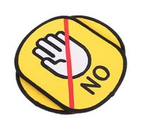 LRXIYODE Autocollants D’Identification Chien à Message D’Alerte, 2 Pièces | Tissu Facile à Nettoyer, Formes Variées, pour Laisse et Équipement Chiot, Espaces Publics, Sécurité Renforcée