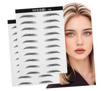LRXIYODE Autocollants Pour Sourcils Waterproof Patch De Sourcil Artificiel 10 Paires Taille Standard Pour Femmes Usage Maquillage Quotidien