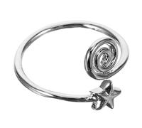 LRXIYODE Bague Orteil Femme Ouverte Style Vintage avec Étoile Décorative Anneau Fantaisie pour Plage Accessoire pour Femme