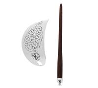 LRXIYODE Baguette à Cheveux Vintage Bâton à Chignon Motif Fleurs, Lot De 1 Taille Unique En Bois Naturel, Épingles à Cheveux Pour Femmes Accessoires De Coiffure Mariage Et Occasions