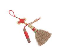 LRXIYODE Balai Porte-chance Feng Shui avec Nœud de Pendentif Balai à Nœud Chinois Amulette pour Garçon Fille Cadeau de Naissance Décoratif