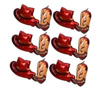 LRXIYODE Ballons Western Chapeau Cow Boy et Aluminium Résistants pour Décoration Fête Anniversaire Thème Western pour Événements Intérieurs et Extérieurs