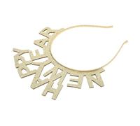 LRXIYODE Bandeau Cheveux Paillettes Happy Year Décorations Festives pour Filles Accessoire Cheveux Nouvel an Élégant et Brillant pour Célébrations du Printemps