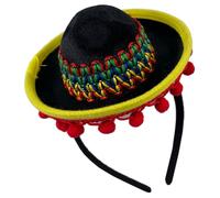 LRXIYODE Bandeau Lors du Cinco de Mayo en Eva Chapeau Mexicain Accessoire Coiffure Festif et Charmant pour Décoration de Fête Mexicaine pour Filles