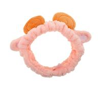 LRXIYODE Bandeau Maquillage avec Oreilles de Mouton Doux et Bandeau Spa pour Lavage Visage et Soins Peau Femme Fille Accessoire Cheveux Rose