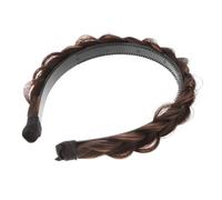 LRXIYODE Bandeau Tressé Postiche Femme avec Dents Accessoire Cheveux Synthétiques Épais Confortable et Naturel pour Sport Soins Visage et Occasions