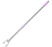 LRXIYODE Barre Télescopique en Acier Inoxydable Réglable Fourchette en Aluminium Légère et Résistante pour Vêtements pour Cadres et Endroits en Hauteur