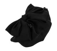 LRXIYODE Barrette à Cheveux Filet à Nœud Grosse Taille Noire Accessoire Femme Élégante Tenue Professionnelle