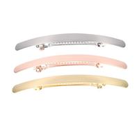 LRXIYODE Barrettes Automatiques pour Queue de Cheval, Lot de 6 Pièces Fines et Brillantes, Accessoires Cheveux pour Femmes et Filles, Usage Quotidien et Occasions Spéciales