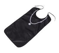 LRXIYODE Bavoir Imperméable pour Adultes et Personnes Âgées Lavable et Réutilisable Dimensions 86 X 46 CM Motif Fleurs Perles Protection Anti-Éclaboussures pour Repas à Domicile et