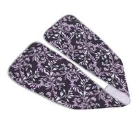 LRXIYODE Bavoir pour Adultes Lavable et Réutilisable Tablier-écharpe Dignité pour Personnes Âgées Protection Anti-déversement en Tissu Doux Violet Confort et Absorption pour Repas et Soins