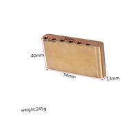 LRXIYODE Bloc de Tremolo Laiton Remplacement pour Guitare Compatible Mim Classic Player et Classic Vibe Installation Facile sans Modification de Rechange pour Chevalet à Vis Espacement