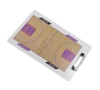 LRXIYODE Bloc-Notes de Basketball effaçable à Sec Double Face, Planche PVC 13.78X8.66In avec terrains Complet et Demi-Terrain, idéal pour entraîneurs en séance d'entraînement