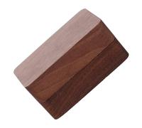 LRXIYODE Boîte à Alliances en Bois de Noyer Rectangulaire Couvercle Massif Noir Coffret à Bijoux Décoratif pour Bagues de Fiançailles Boîte à Bagues d'Amour Compacte 7X45 CM Rangement