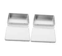 LRXIYODE Boîte à Bonbons Rectangulaire en Métal pour Sublimation Boîte Vierge Couvercle Hermétique Coffret de Rangement pour Bonbons et Petits Objets pour Anniversaire et Mariage