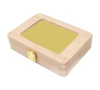 LRXIYODE Boîte à Dents Bois Pour Garçon Fille Avec Souvenirs Créatifs Contenant Les Dents De Lait Cheveux Décorée De Stickers Pour Garçons Et Filles