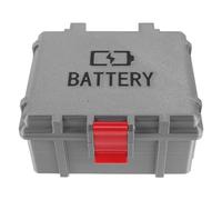 LRXIYODE Boîte de Rangement avec Compartiments Dédiés en Petg Argenté Étanche Accès Facile et Protection la Perte D'énergie pour Piles Rechargeables AA et AAA pour Urgences et Activités