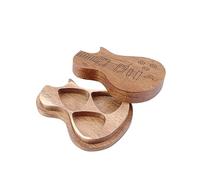 LRXIYODE Boîte Médiator Bois Fait Main pour Guitare Étui de Rangement Portable avec Motif Adapté Aux Guitares Acoustiques et Électriques Cadeau Pratique pour Guitaristes
