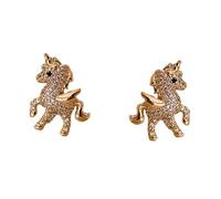 LRXIYODE Boucles Oreilles Licorne Minimalistes Doré Clous Petits et Hypoallergéniques pour Jeunes Filles Bijoux Fantaisie pour Anniversaire et Fête
