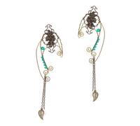 LRXIYODE Boucles Oreilles Manchette Fée sans Perçage Légères et Confortables Pince pour Femme Style Cosplay Élégant et Délicat