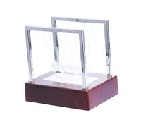 LRXIYODE Boule Pendule Newton Lumineuse Décorative de Bureau Ornement Physique Jeu de Balancement sans Pile Cadeau pour Maison et Bureau