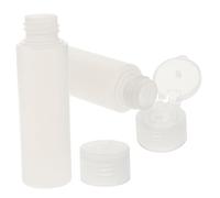 LRXIYODE Bouteilles Cosmétiques Vides 2 Pièces Flacons Souples PE Rechargeables 50Ml Étanches pour Lotion Shampooing Dissolvant Maquillage Déplacement Usage Quotidien