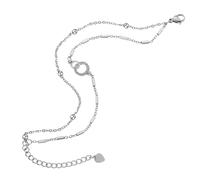 LRXIYODE Bracelet à Maillons Pour Femme En Acier Inoxydable Titanium, Chaîne Ajustable, Bijou Fin Et Délicat, Pour Petits Poignets Et Usage Quotidien, Finition Brillante