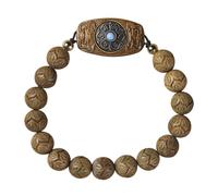 LRXIYODE Bracelet Bois Éthique Pour Femmes Bracelet Aesthetic Perles De Bois Accessoire Mode Élégant Pour Offrir à Vos Proches Et Polyvalent