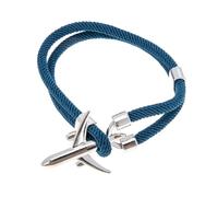 LRXIYODE Bracelet Créatif Avion Pour Hommes Accessoire De Poignet Élégant Et Simple Avec Cordon Bleu-vert De Main Personnalisable