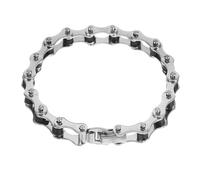 LRXIYODE Bracelet Homme Chaîne Acier Inoxydable Robuste Style Biker Punk Bracelet Large Acier pour Homme et Garçon Anniversaire Corrosion