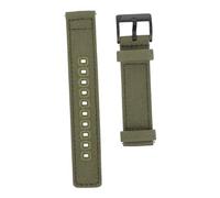 LRXIYODE Bracelet Montre Canvas à Dégagement Rapide Bracelet Poignet Souple et Ajustable Bandoulière Unisexe pour Montres Connectées Style Militaire Vert