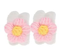 LRXIYODE Bracelets de Lavage Visage en Tissu Corail de Fleur, 2 Pièces, Absorbants et Pratiques, Accessoires Portables pour Soins du Visage des Femmes