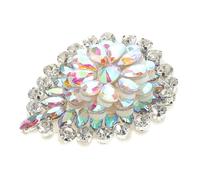 LRXIYODE Broche Éclatante Cristal Vintage Décoration de Vêtements et Clips de Chaussures DIY Accessoire Polyvalent Verre Irrisé Résistant à Épreuve Du