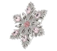 LRXIYODE Broche Flocon Étincelant pour Vêtements Écharpe Costume Bijou Hiver pour Fêtes de Fin Année