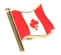 LRXIYODE Broche Métal Forme De Drapeau National Décoration Créative Pour Vêtements Badge Élégant Rouge Turquie
