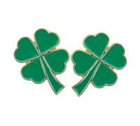 LRXIYODE Broche Trèfle à Quatre Feuilles Vintage En Cristal Broche Amulette Femme Élégante Pour Fêtes Et Mariages Lot De 2 Décoration Chance Et