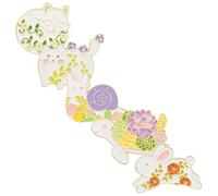 LRXIYODE Broches De Dessins Animés En Alliage, Broches Décoratives Colorées, Lot De 5 Pour Femmes, Épingles Pour Vestes, Accessoires Mode Polyvalents, Taille Compacte Pour Décoration Quotidienne