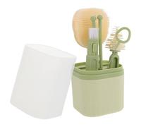 LRXIYODE Brosse à Biberon Silicone Nés Kit de Nettoyage Doux avec Support de Séchage Portable Brosse de Voyage pour Mamans et Bébés