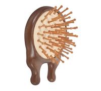 LRXIYODE Brosse Démêlante Bois Naturel pour Cheveux Fins Brosse Coiffante Lissante avec Massage Peigne Portable et Adolescentes