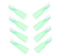 LRXIYODE Brosses à Dents Mini Souples 10 Pièces Manches Courts Éco-sécurisées Vert Clair Portables Pour Prison Hygiène Dentaire Usage Délicat Détenus
