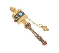 LRXIYODE Buddhist Prayer Wheel Hanging Ornament Wear Resistant Six Syllable Religious Themed Decor for Home and Office