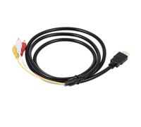 LRXIYODE Câble convertisseur haute définition vers 3RCA adaptateur vidéo audio plaqué transmission stable pour TV DVD