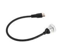 LRXIYODE Câble D'extension Vidéo 1 Mètre Noir Connecteurs Mâle-femelle pour Montage sur Panneau, Cordon de Signal Vidéo Compatible Équipements Av, Caméras et Moniteurs